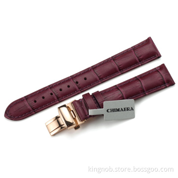 Watch band replacement 16mm Many Colors Butterfly Buckle strap